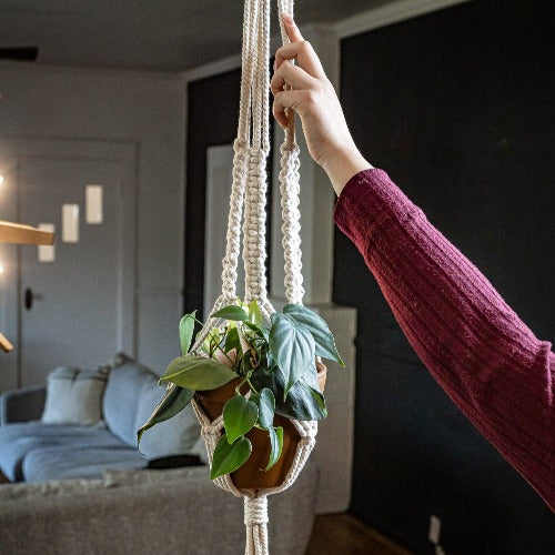 cotton rope plant hanger Art of Hoping Plant Hanger – Because International