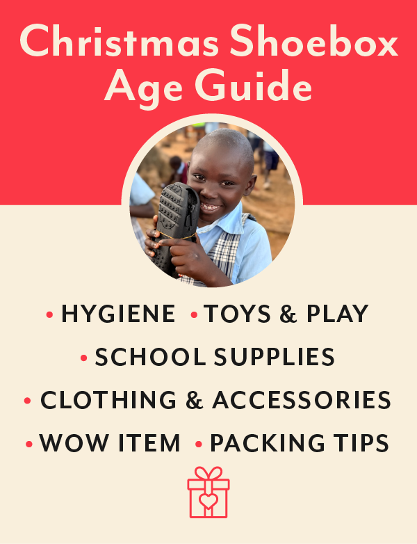Christmas shoebox ideas age guides