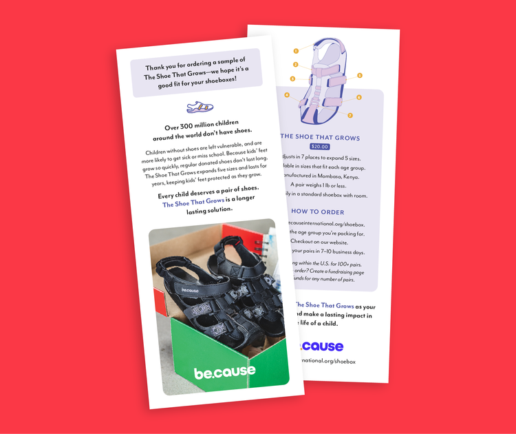 The Shoe That Grows brochure